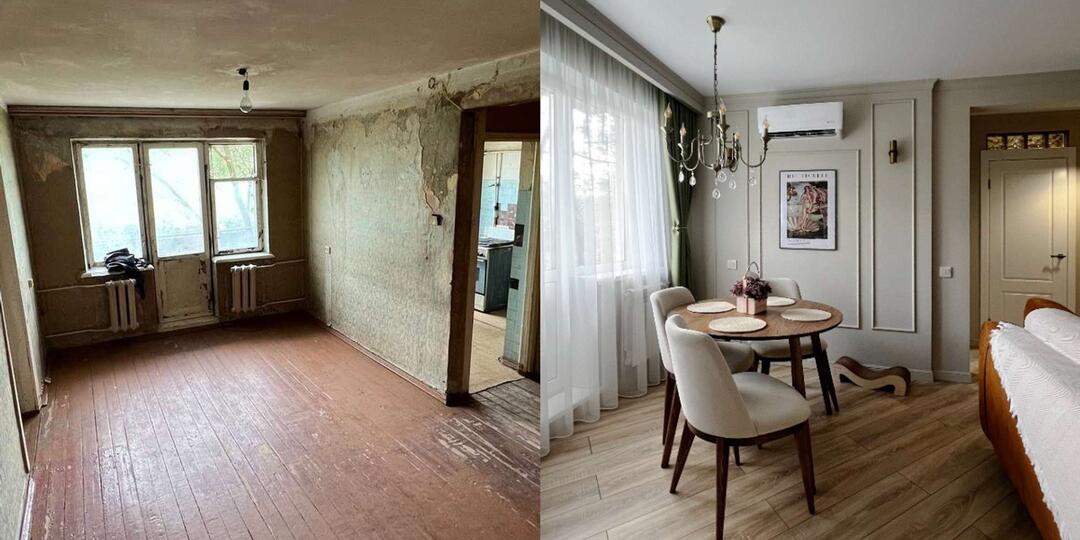 Хрущевка серии I-335А: полное преображение 46 м² — фото до и после