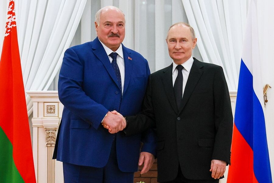    Президент России Владимир Путин и президент Белоруссии Александр Лукашенко / Источник: © Владимир Смирнов/ТАСС