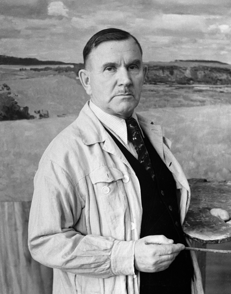    Народный художник СССР, живописец, действительный член Академии художеств СССР Сергей Герасимов. 1952 / Василий Малышев / РИА Новости