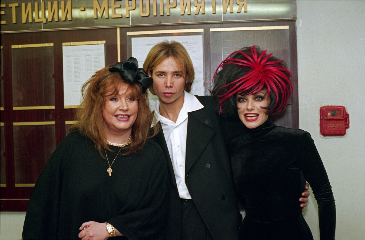 Ирина Понаровская с Аллой Пугачевой и Сергеем Зверевым