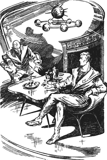 Максим и Умник. Иллюстрация Юрия Макарова. И у кого, судя по этой иллюстрации, больше опыта... хм... вести переговоры?