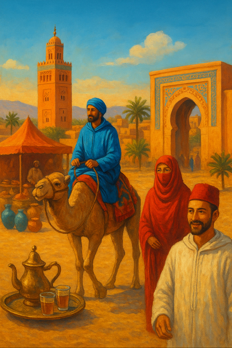 Примерно такая картинка встает перед глазами, когда говоришь о Марокко