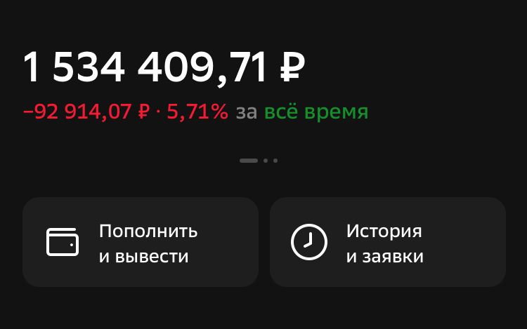 состояние портфеля