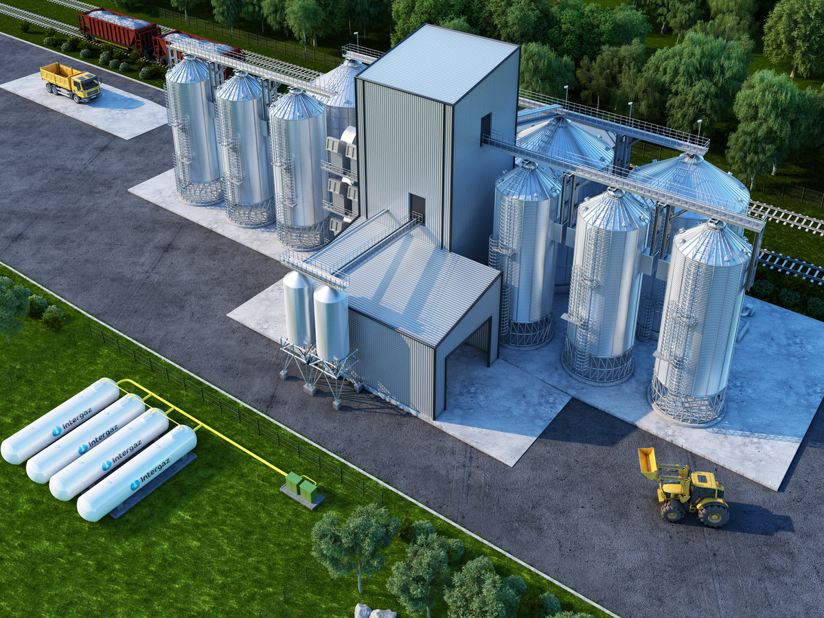 Макет автономной газификации зерносушильного комплекса