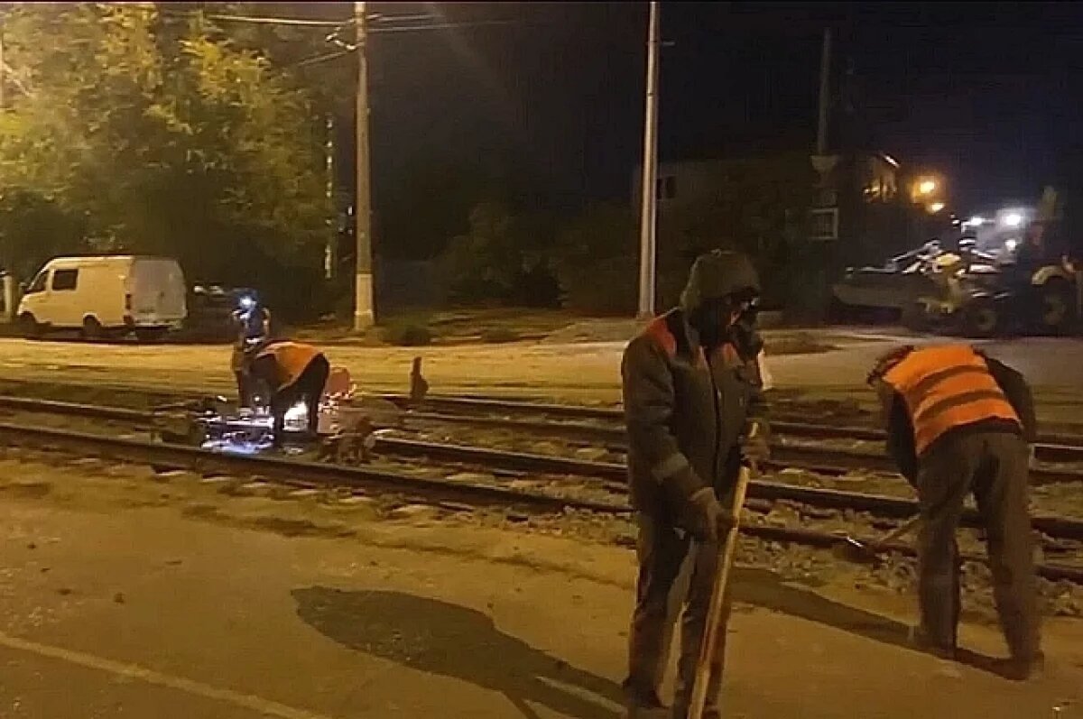    Волгоградцы жалуются на шум из-за ремонта трамвайных путей на Ангарской