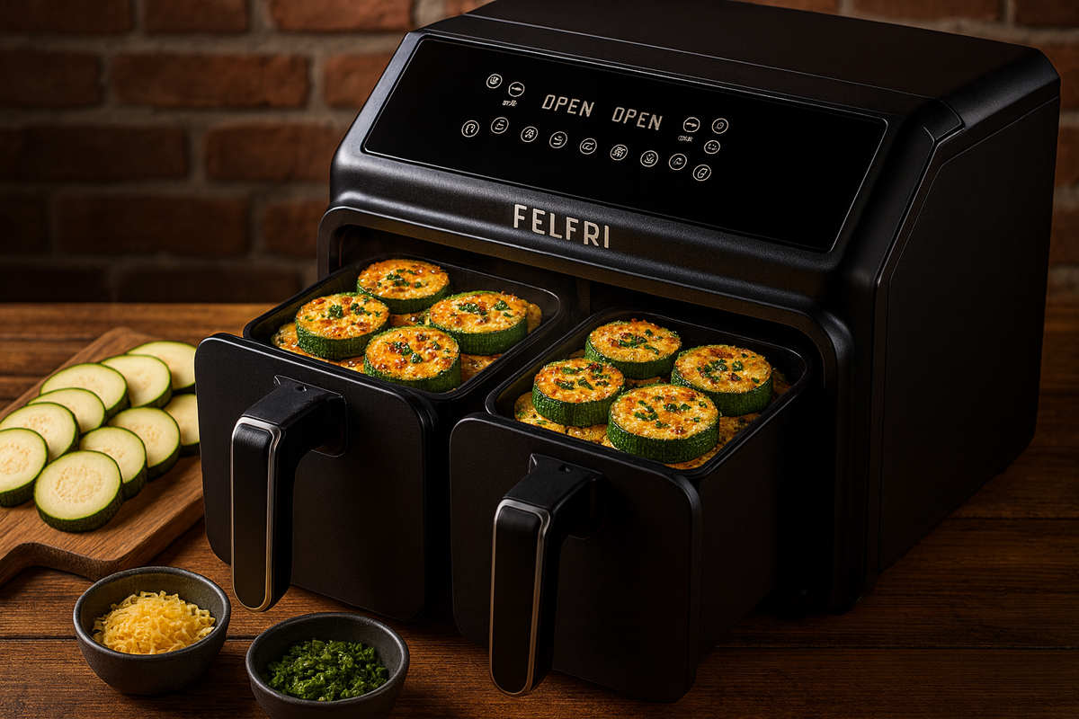 Вкусные кабачки в аэрогриле