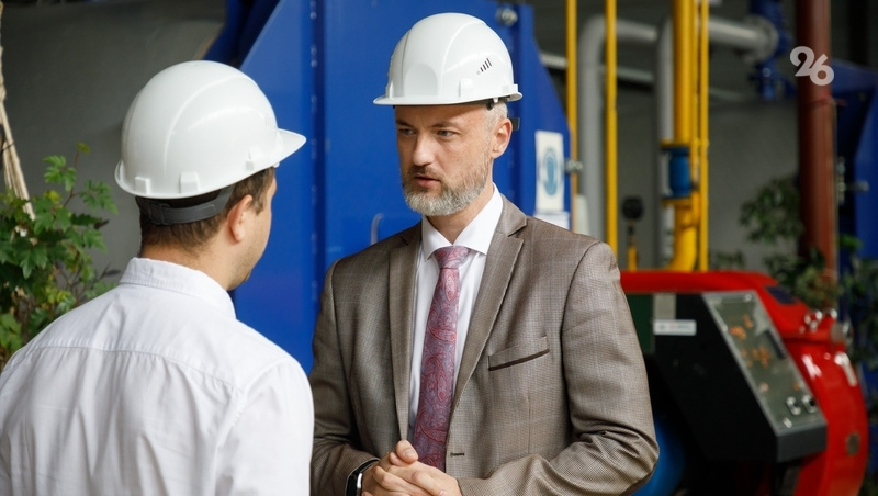    Глава минЖКХ Ставрополья Александр Рябикин проинспектировал котельные Фото: Дмитрий Ахмадуллин / / ИА «Победа26»