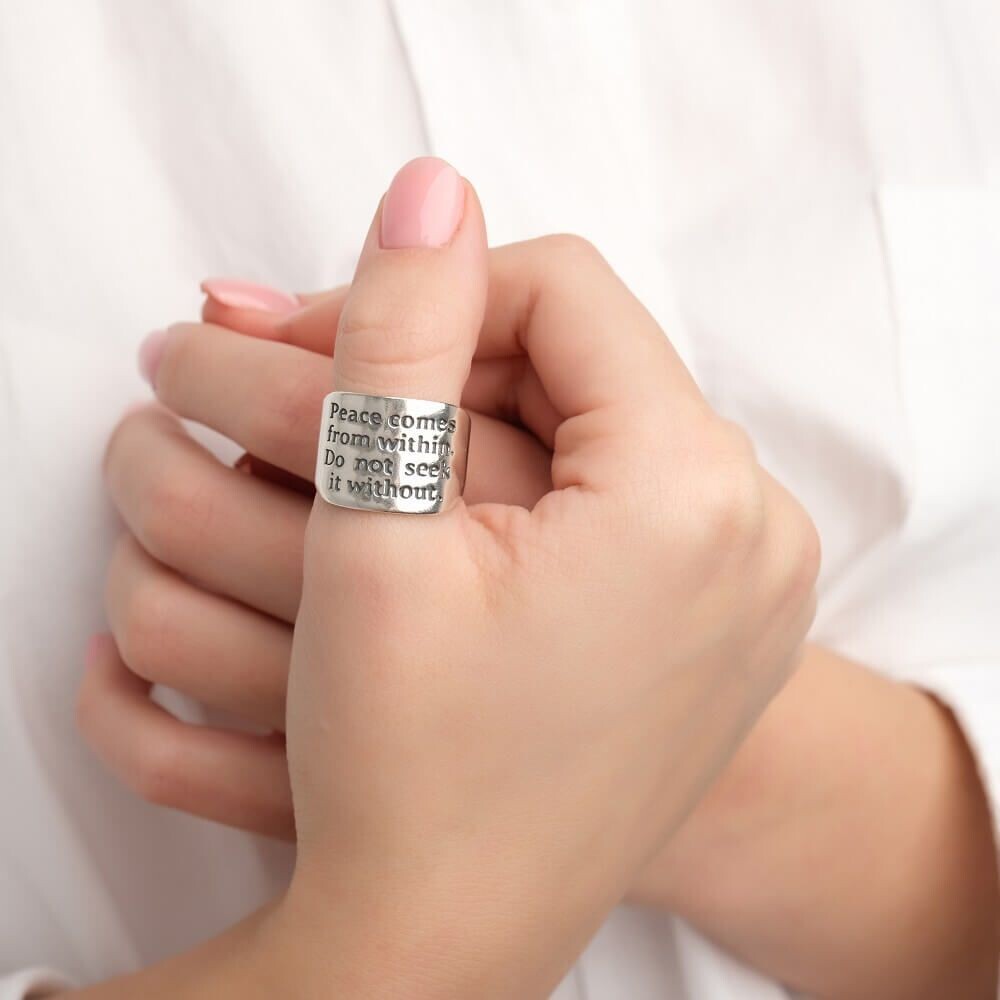 Кольцо Внутренний мир, серебро 925 — символ гармонии и осознанности