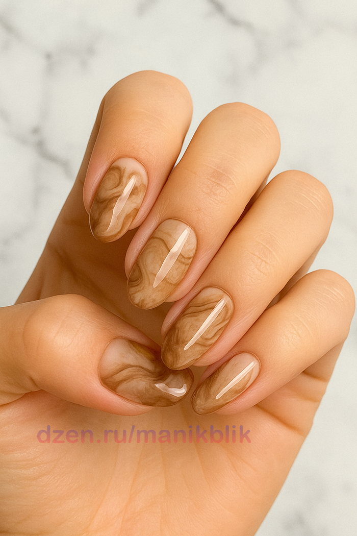 Маникюр Mocha Gradient Омбрэ