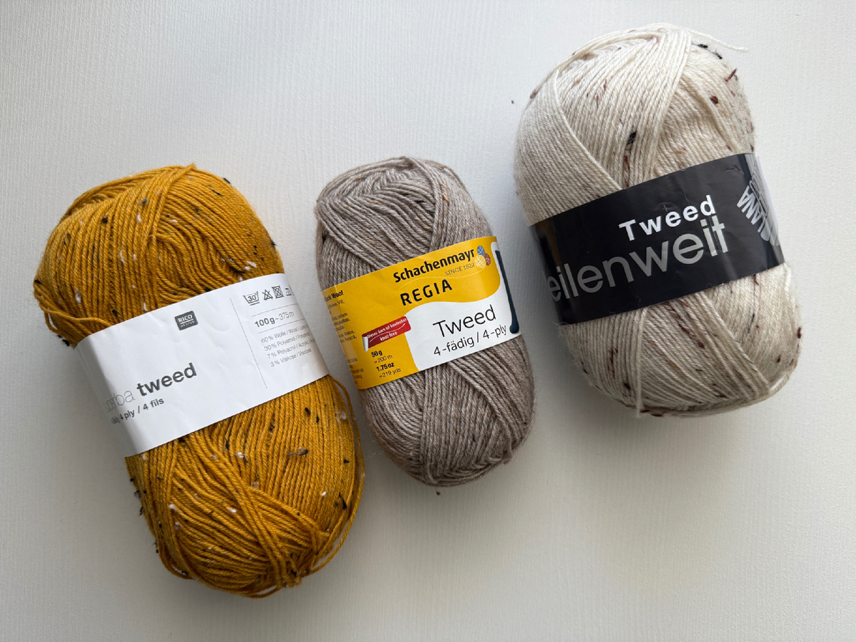 Варианты носочного твида