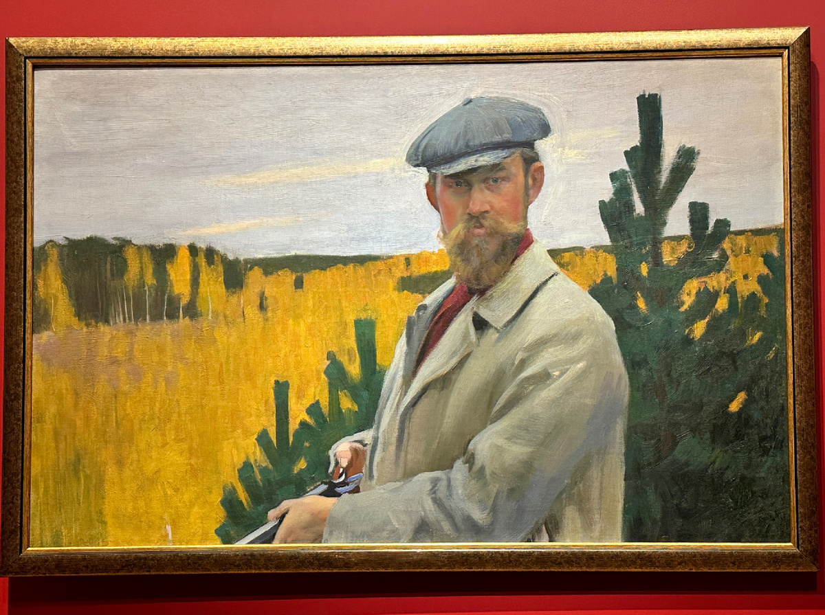 Б. Кустодиев. Автопортрет (На охоте). 1905 г.