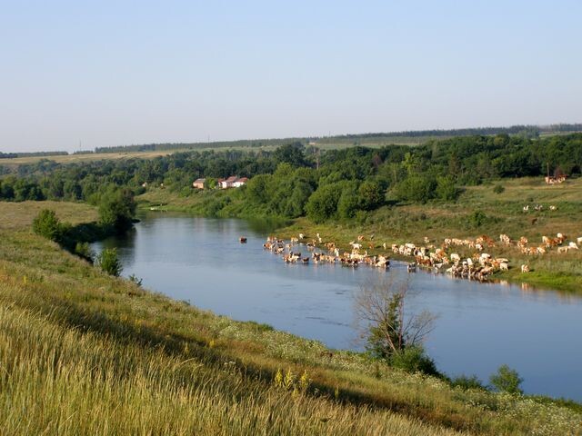 Вид на Красивую Мечу и на Красный холм