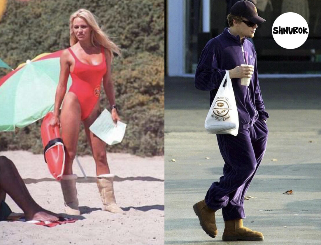 Памела Андерсон и Леонардо Ди Каприо в Ugg