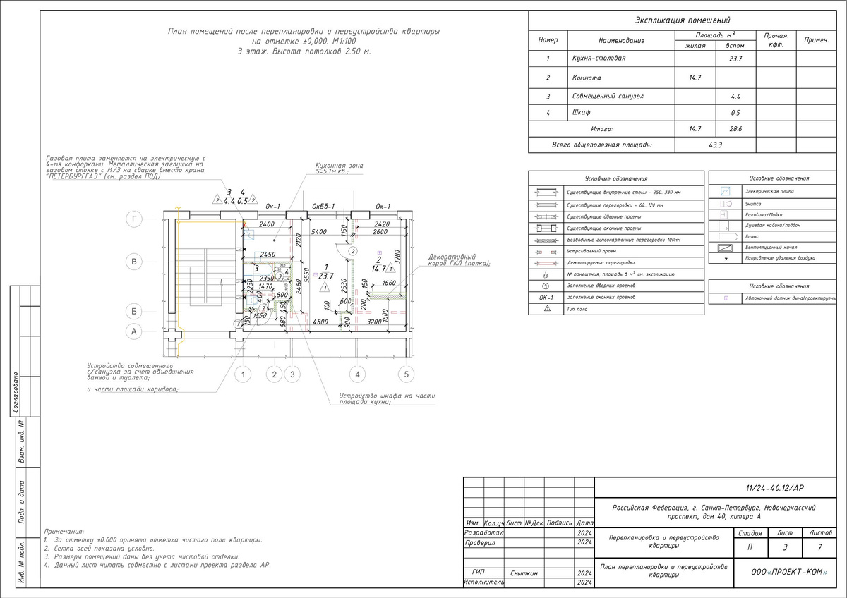планировка квартиры ДО и ПОСЛЕ перепланировки и переустройства