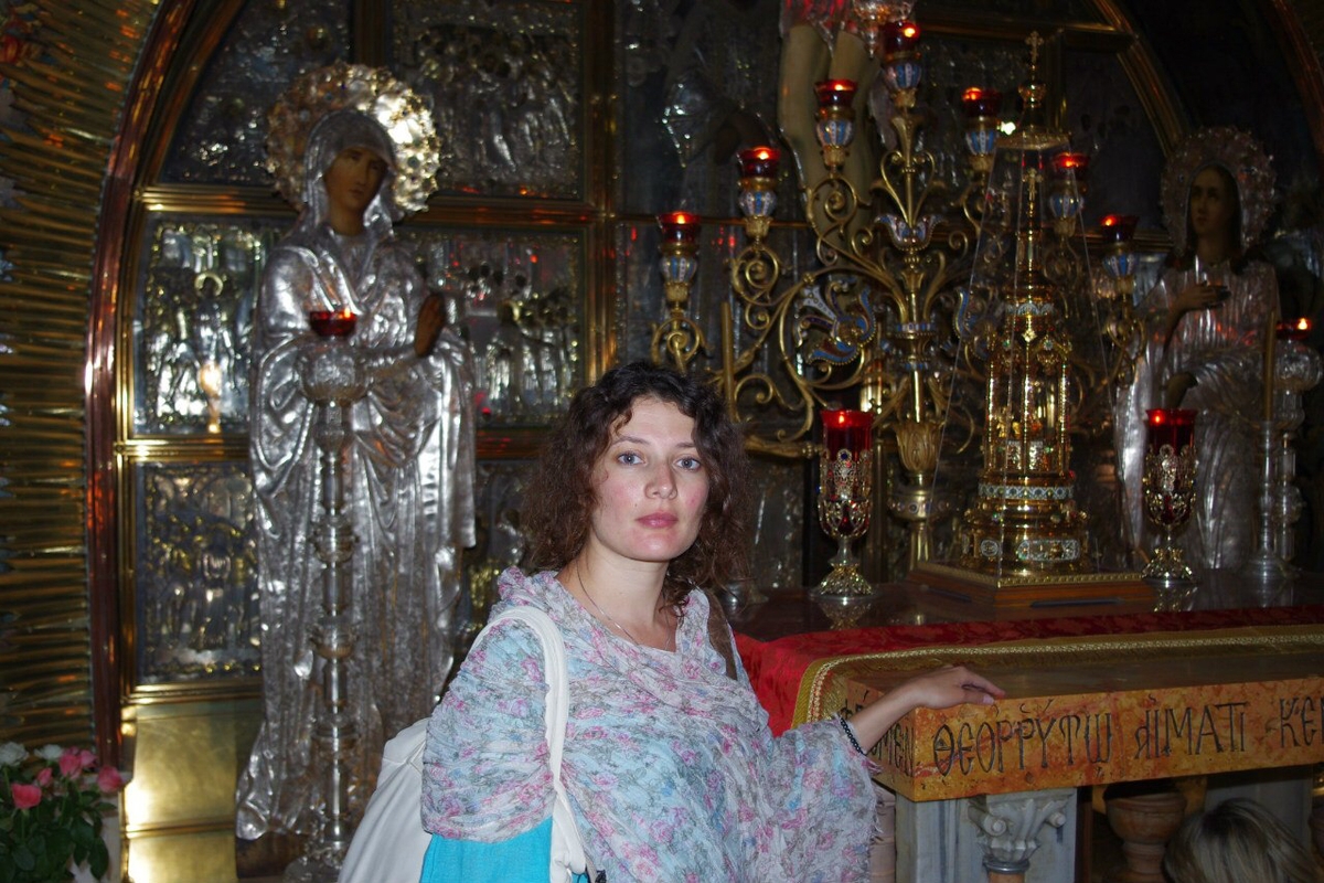 Я на Голгофе- месте распятия Христа!