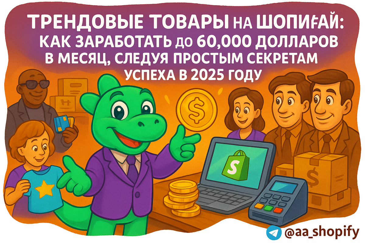    Трендовые товары на Шопифай: как заработать до 60,000 долларов в месяц, следуя простым секретам успеха в 2025 году aa_ecom