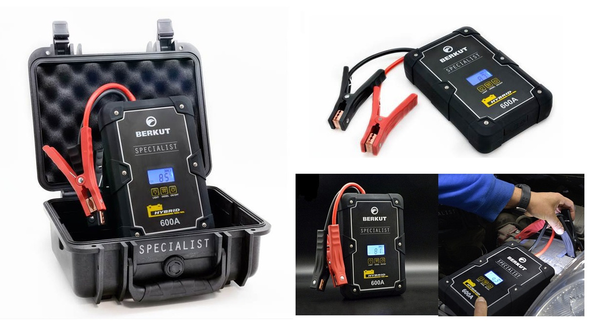 Пуско-зарядное устройство BERKUT Specialist JSC600C служит для аварийного запуска двигателя транспортного средства, при разряженной или неисправной аккумуляторной батарее. Рекомендуется использовать для бензиновых двигателей объемом до 5.5 л и дизельных объемом до 4 л. Устройство подходит для зарядки мобильных устройство и гаджетов. Для этого предусмотрен выход USB 5В (2А).