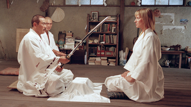 “Знаменитый Хатори Ханзо из фильма ‘Убить Билла’ — мастер-кузнец и мудрец.”