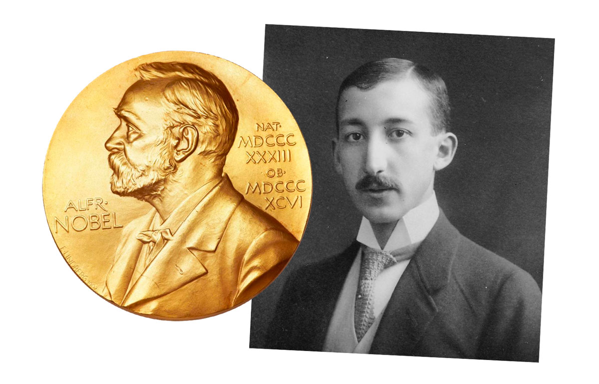 золотая Нобелевская медаль и Дьёрдь де Хевеши 