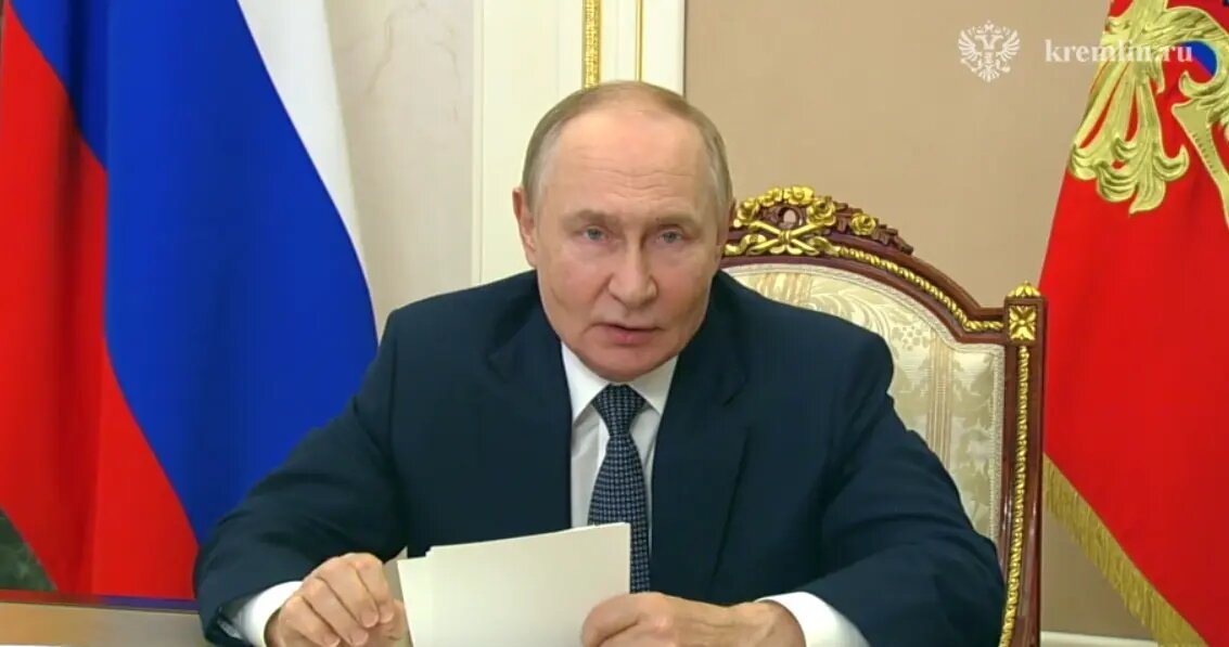    Владимир Путин. Фото: скриншот видео Кремля