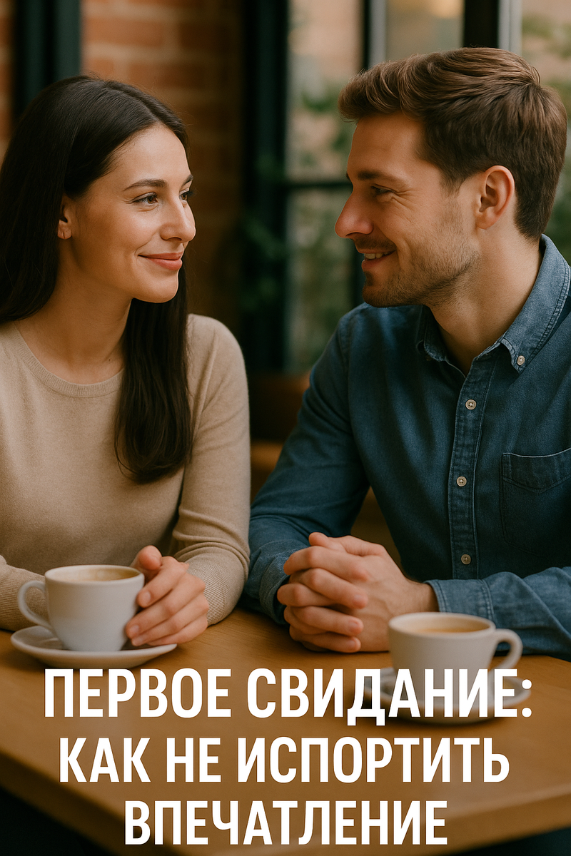 Пара разговаривает за столиком в кафе