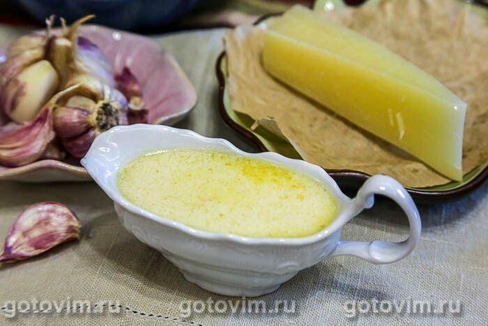 Мой вариант соус "Альвредо" с чесноком. Вкусно!