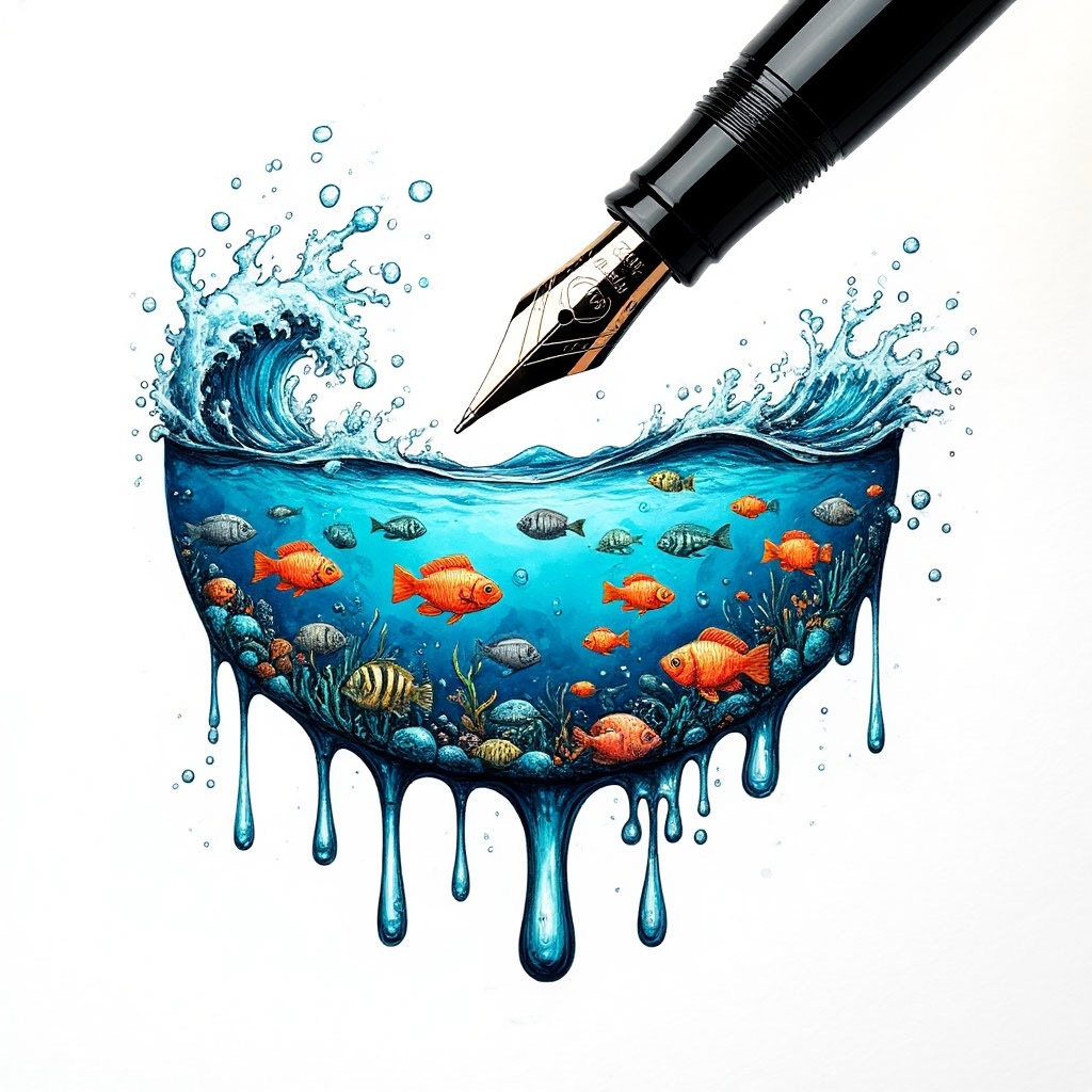 Иллюстрация автора: Черноморская рыбка