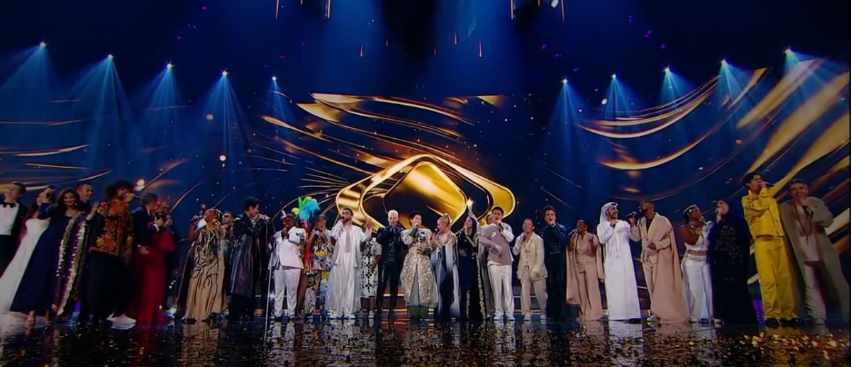 Кадр с прямой трансляции "Интервидения-2025" на Первом канале