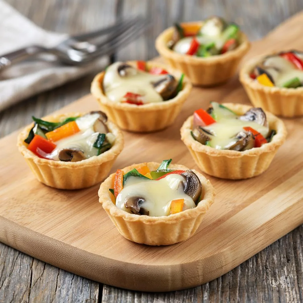 🍄🧀🥯Жульен в тарталетках с грибами и сыром - нежность во рту!😋