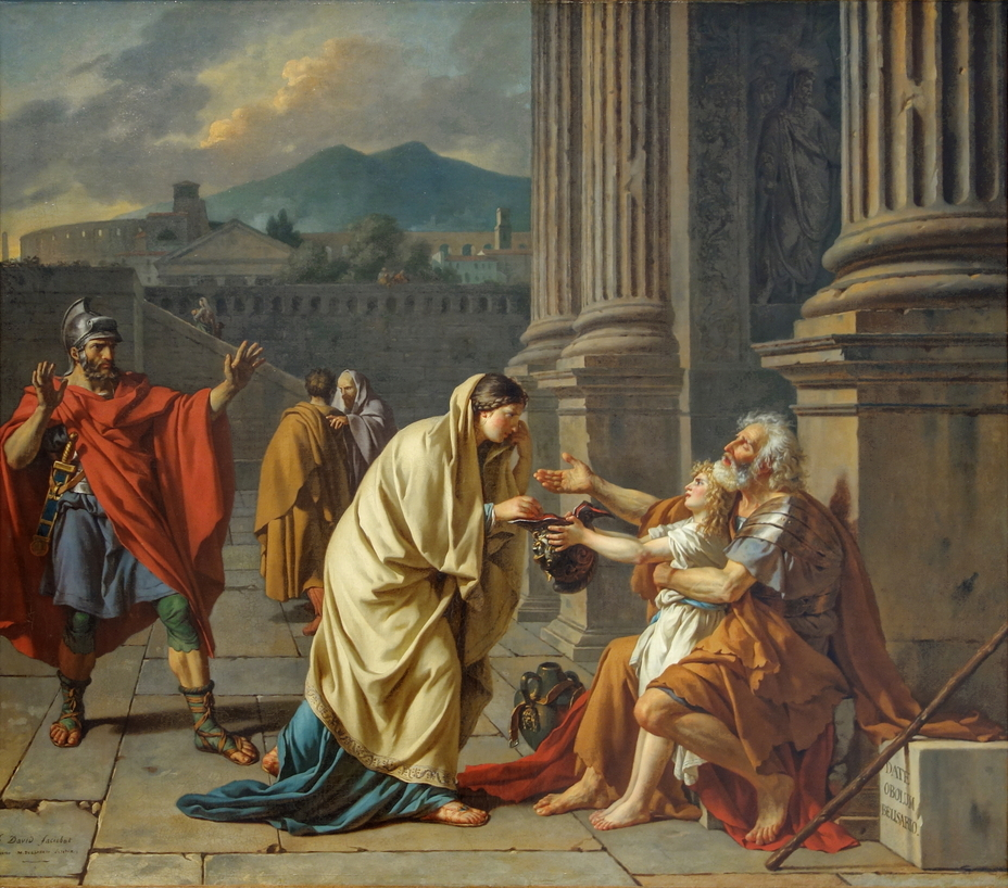 Жак Луи Давид, 1781, Слепой Велизарий, просящий милостыню.