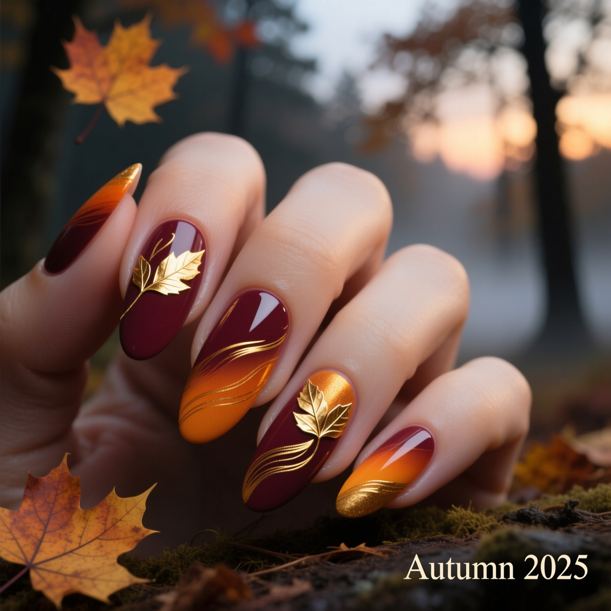 Тренды в маникюре осенью 2025. Изображение из открытого источника