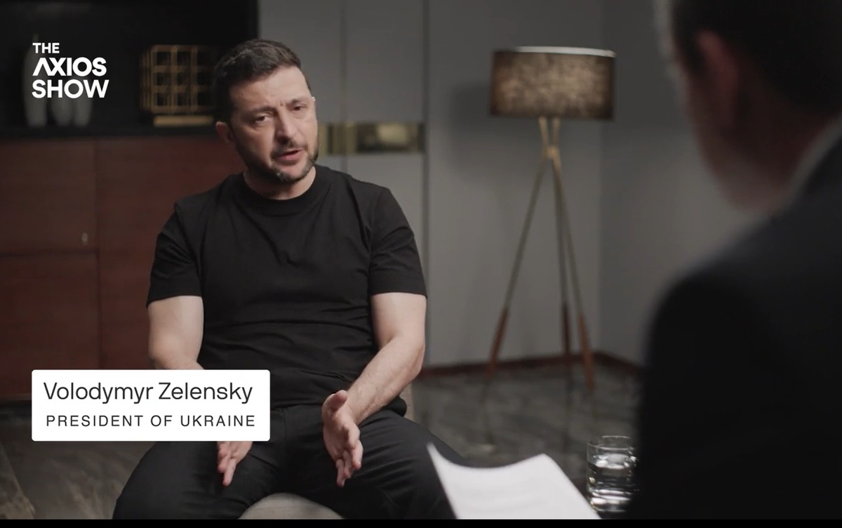 Зеленсий в гостях у журналистов Axios