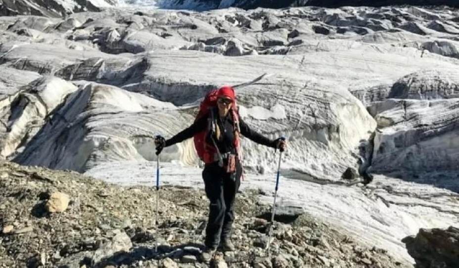    Наталья Наговицына получила травму ноги на высоте свыше 7000 метров и не могла двигаться. Фото: Личный архив Натальи Наговициной