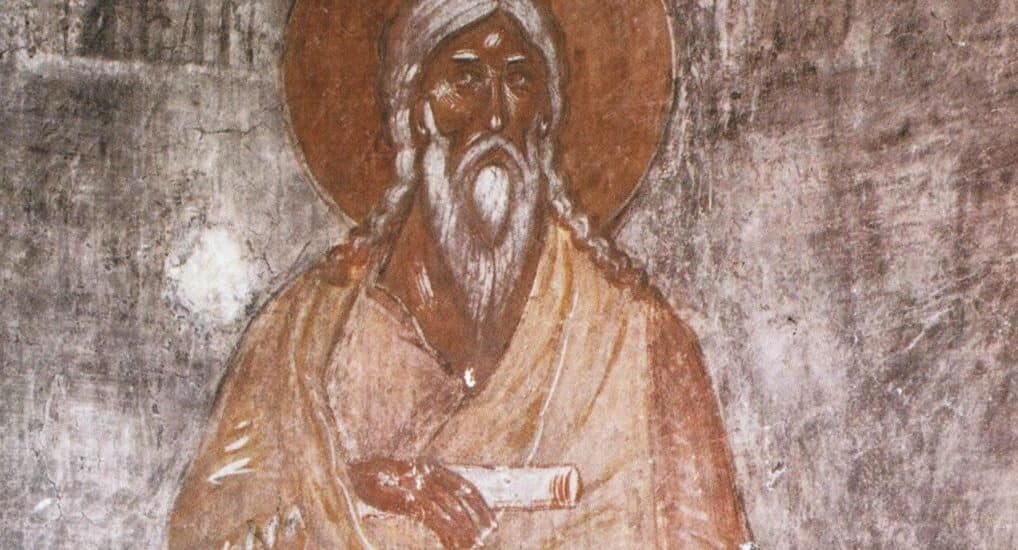 Феофан Грек. Праотец Енох. Фреска церкви Спаса Преображения на Ильине улице, Великий Новгород. Изображение из открытых источников