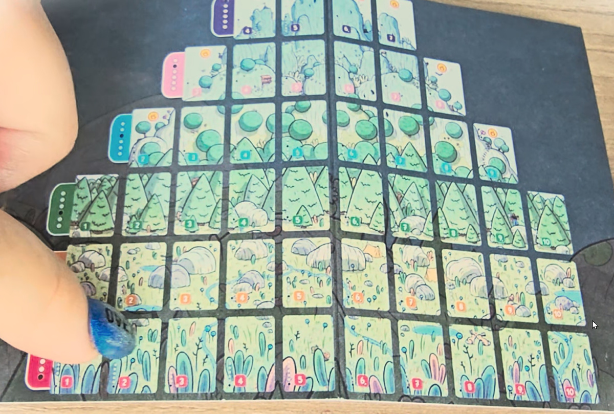 Схема сборки пазла в настольной игре Solstis