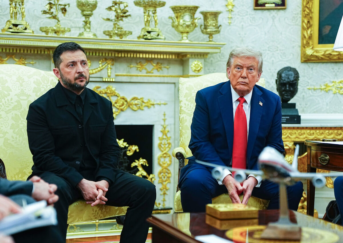    Зеленский и Трамп в Овальном кабинете, серия 2. Фото: Aaron Schwartz - Pool via CNP/ Global Look Press