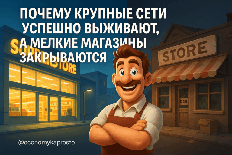    Почему крупные сети успешно выживают, а мелкие магазины закрываются admin