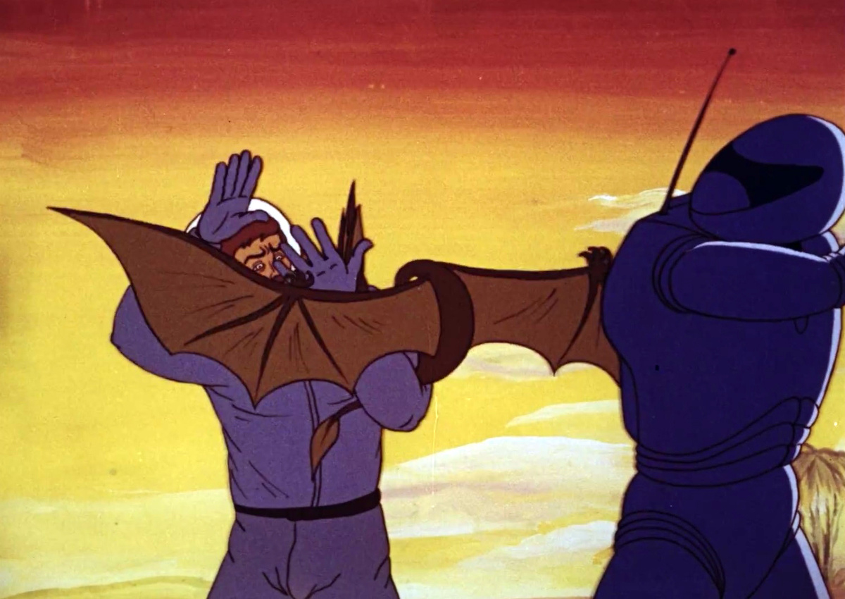 Кадр из мульт-дилогии «Вампиры Геоны» (1991) –«Хозяева Геоны» (1992)