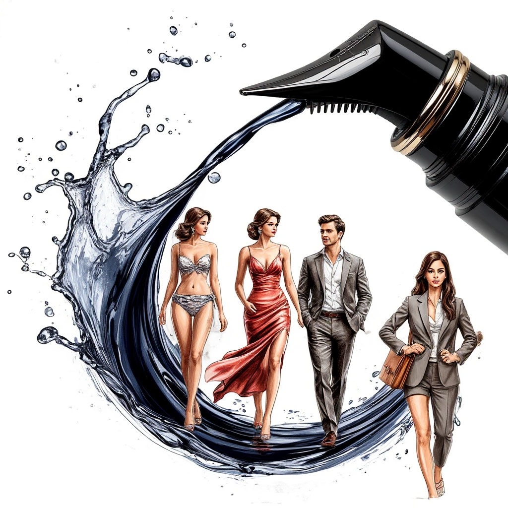 Иллюстрация автора: городской сумасшедший, пляжный больной и с работы...