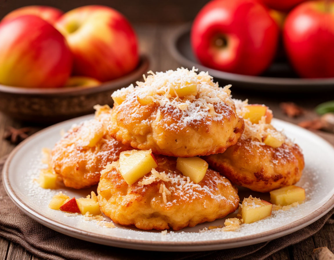    Оладьи с начинкой, как вареники: натерла яблоки, смешала и пожарила. Вкуснятина на завтрак для всей семьи