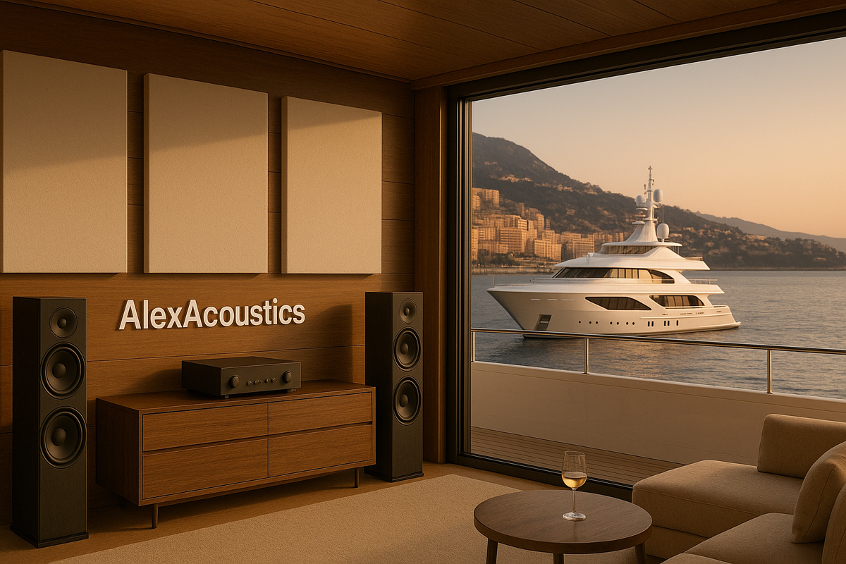 Акустические панели в интерьере яхты