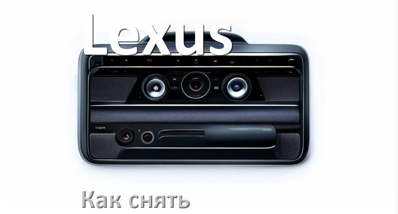 
Как снять магнитолу Lexus рамку и панель