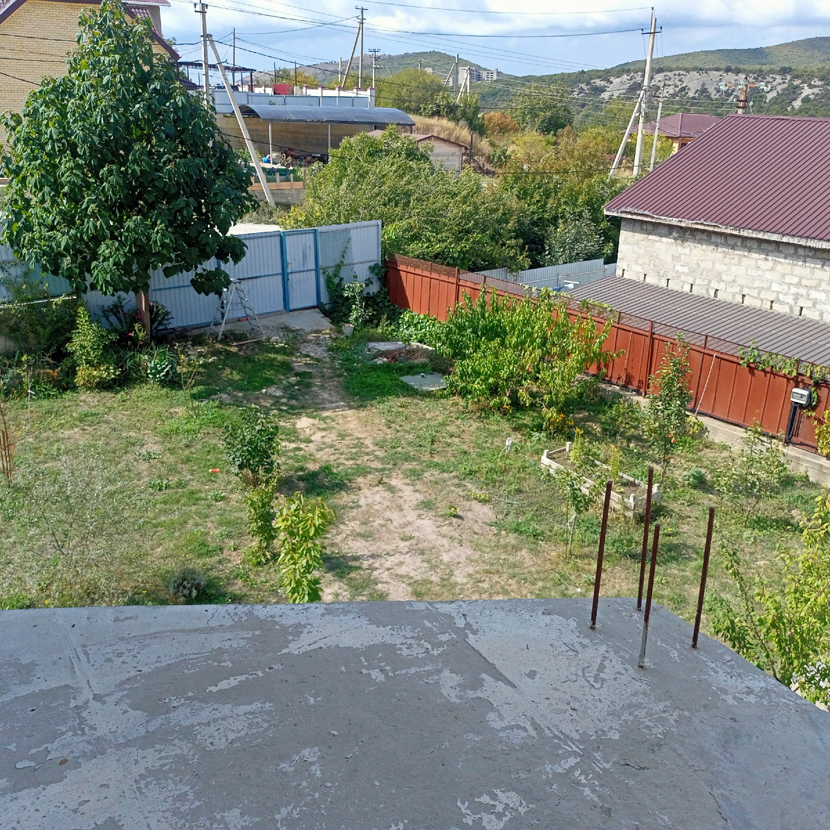 Деревья ещё зелёные