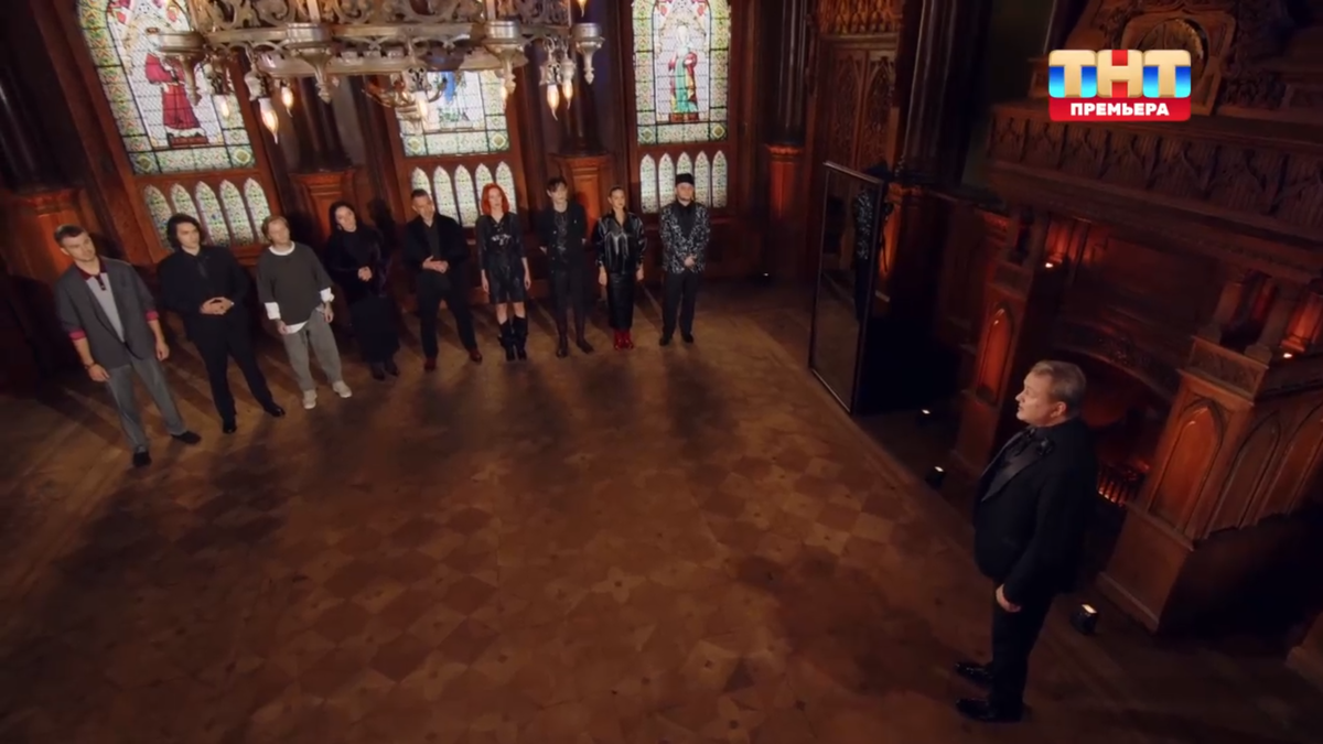 построение в начале