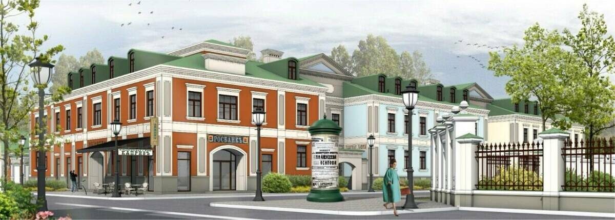 Турист едет в Елабугу, чтобы увидеть сохранившуюся и благоустроенную среду уездного купеческого городаЭскиз предоставлен помощником Раиса РТ Олесей Балтусовой