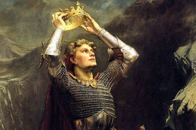 Король Артур. Художник Чарльз Эрнест Батлер.