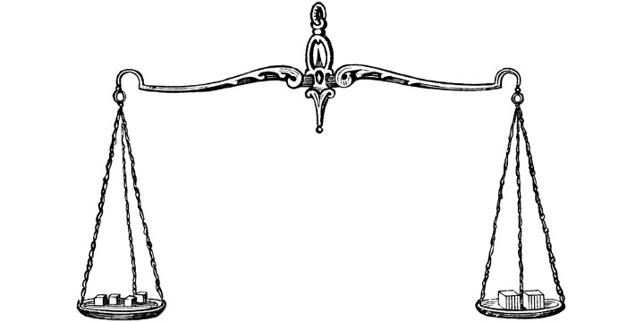 Рычажные весы с подвесными чашами