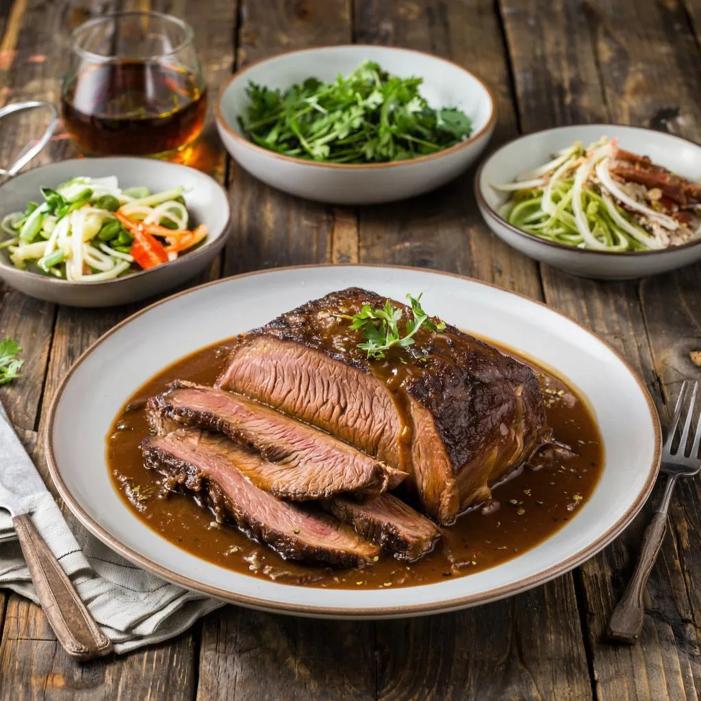 Грудинка, томленая в пиве бюджетный рецепт очень вкусного мяса 🍻🥩🔥