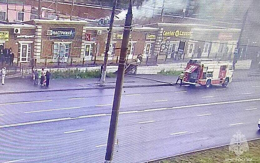    Задымление из-за тления сажи в дымоходе произошло в кафе на Красноармейской в Ижевске