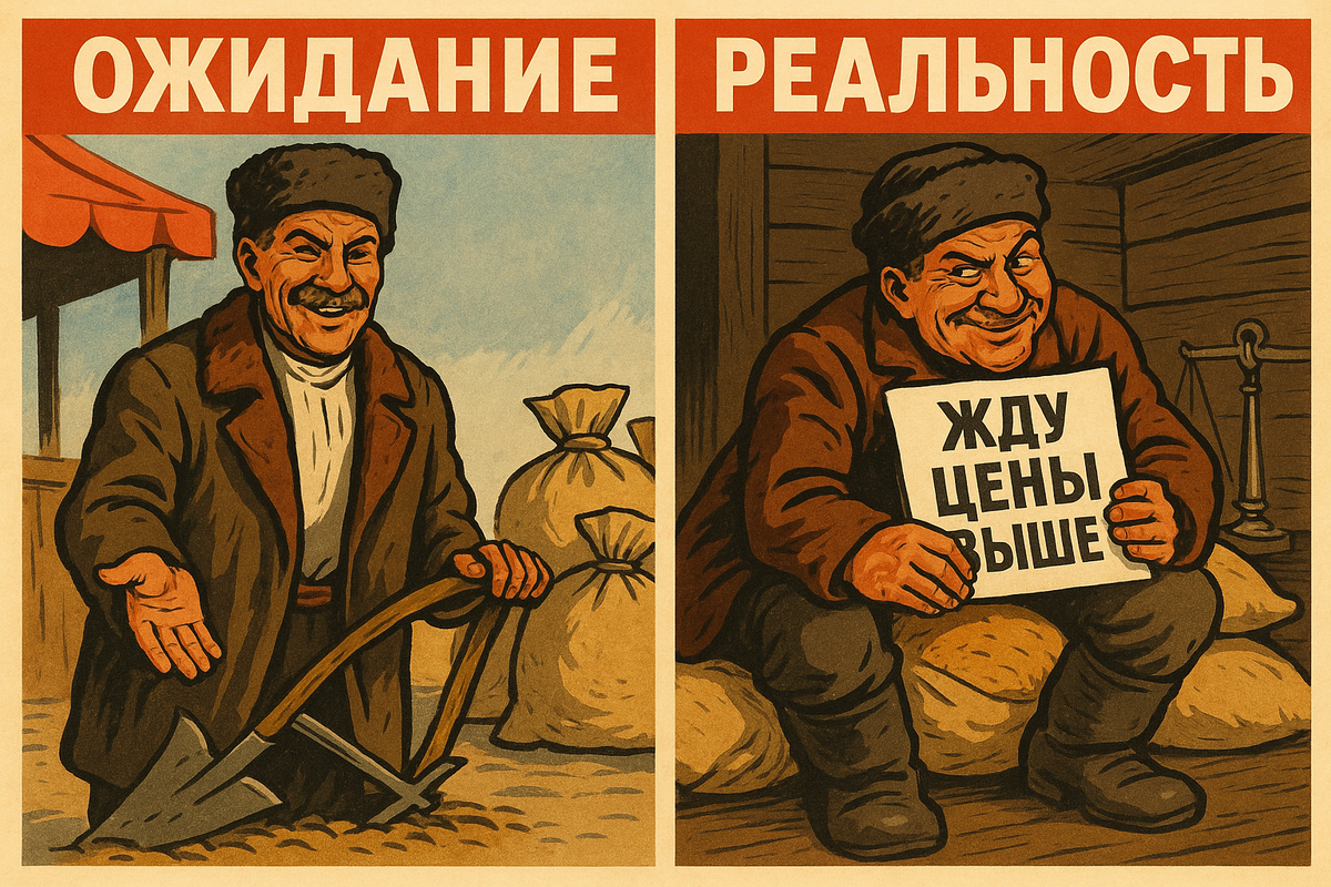 Когда говорят «можно было просто купить у крестьян хлеб» — забывают, что продавать его никто не спешил
